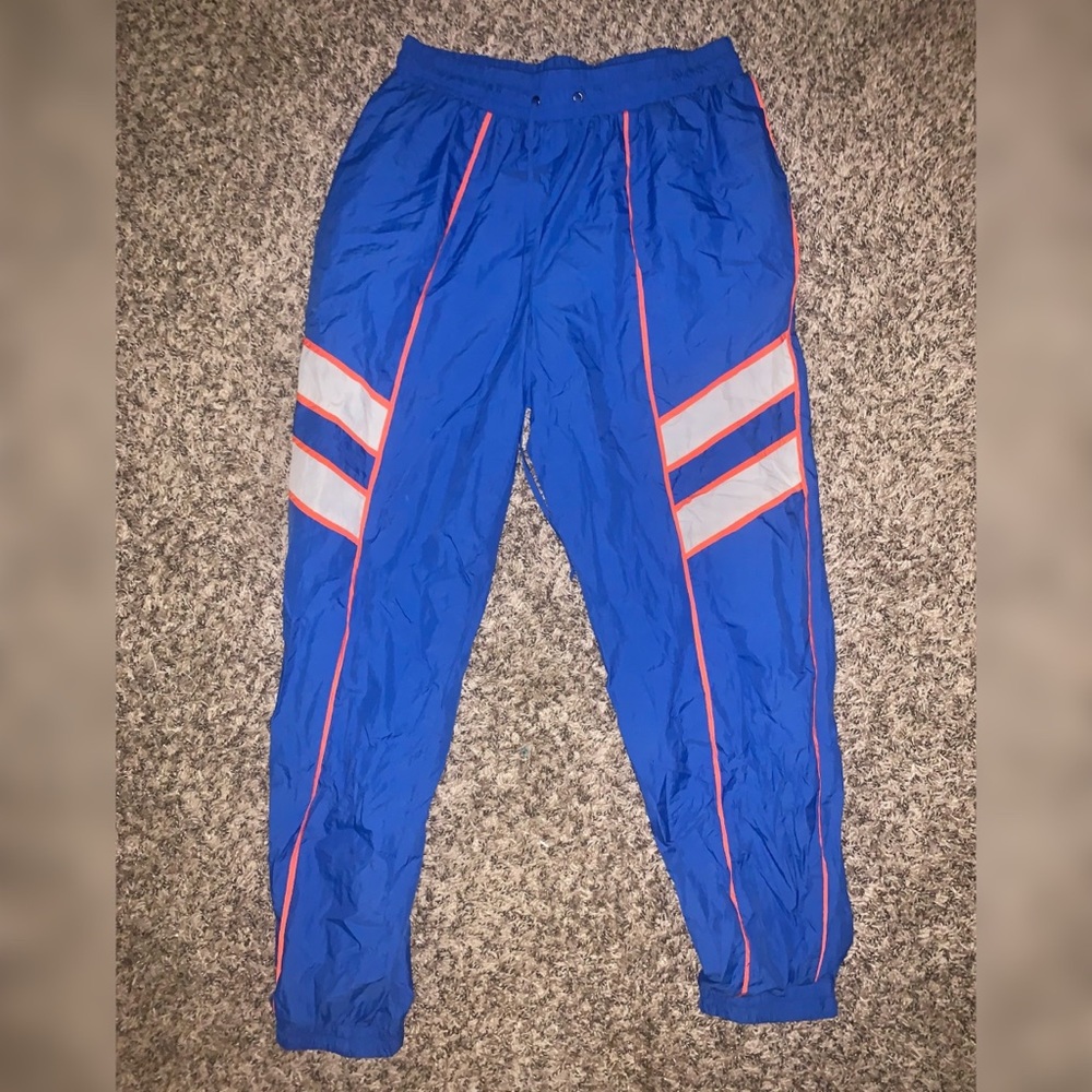 Blue & Orange Windbreaker Joggers